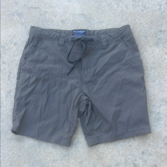 686 Everywhere Hybrid Tan Outdoor Shorts Men's Size 34 - Picture 2 of 9